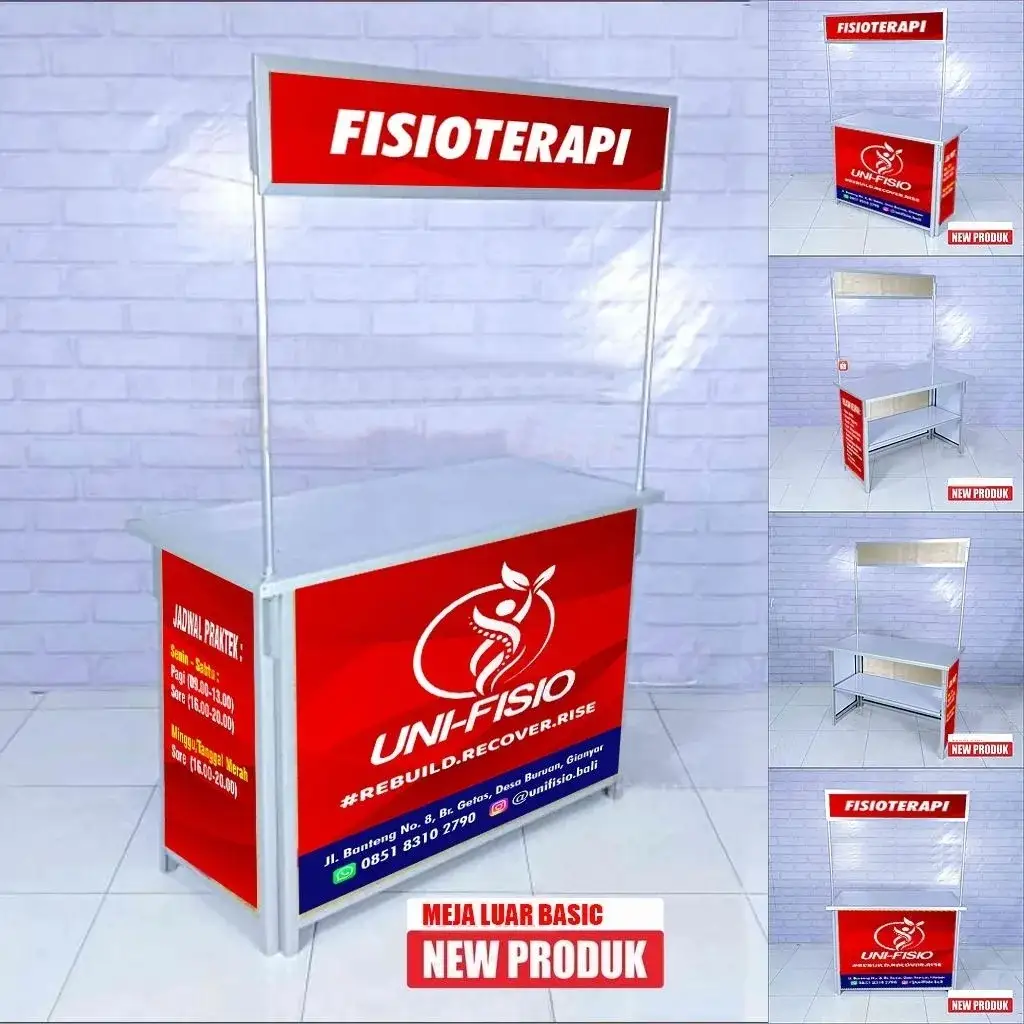 Booth portable gerobak lipat meja standar murah dan lipat raja gerobak 99 gresik surabaya (MLB)
